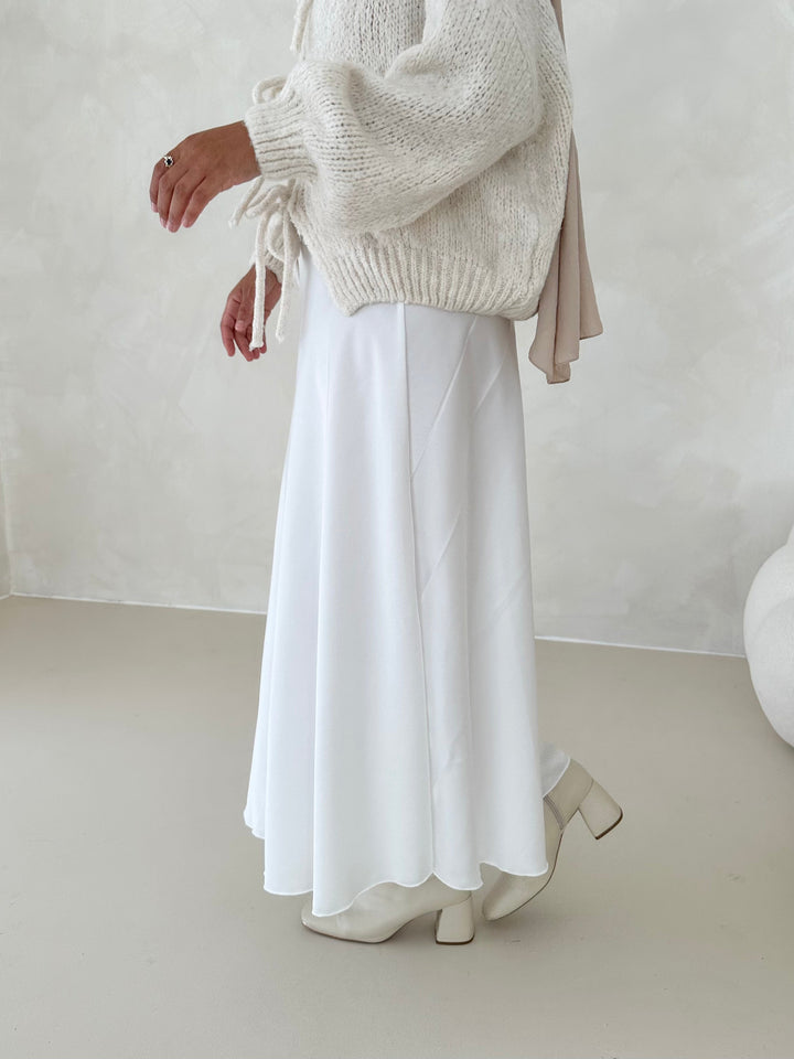 Jupe en satin Leya